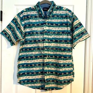 Catalina Mens Medium Short Sleeve Fishing Shirt Outdoors